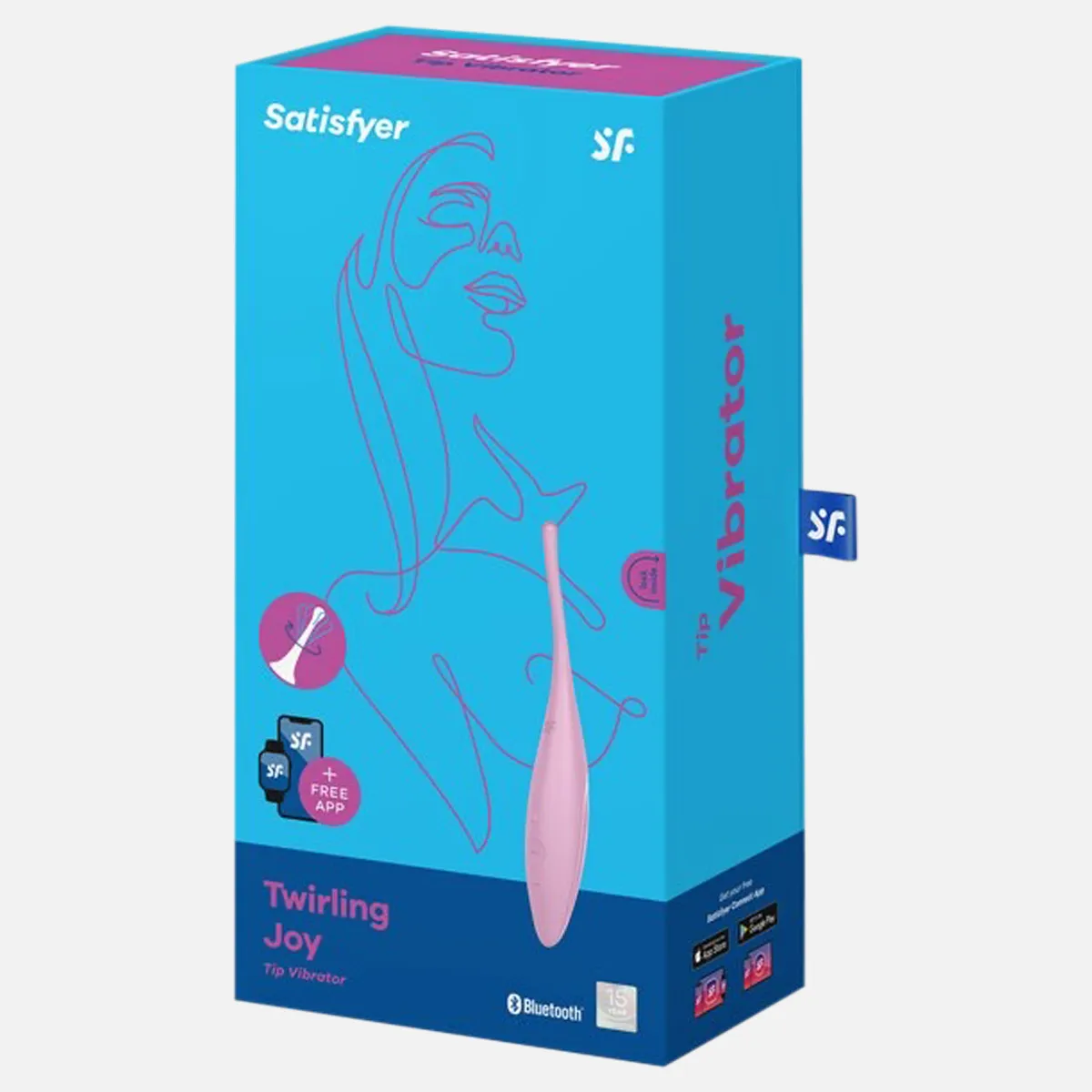 Twirling Vibrator Joy Pink Incl. Bluetooth   App