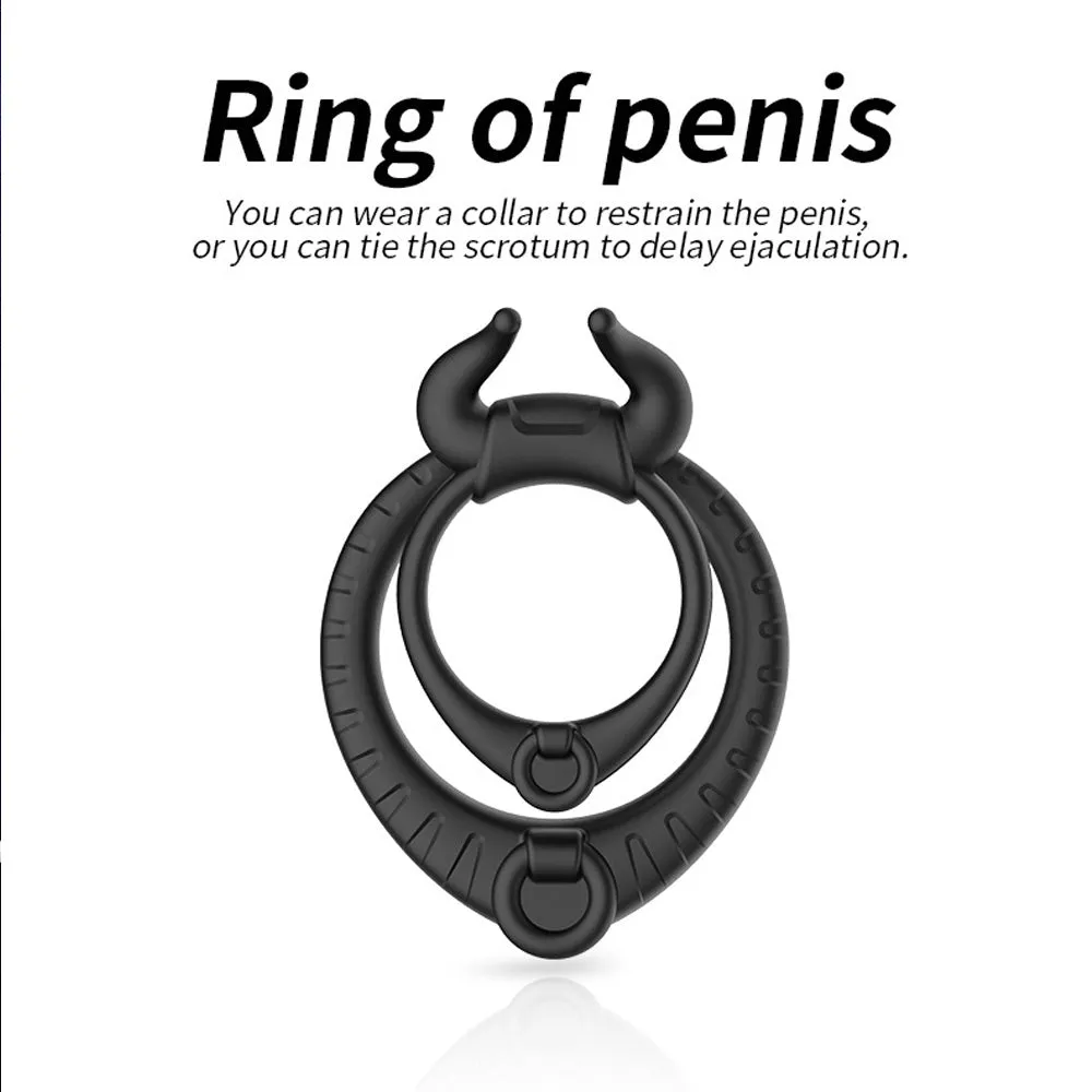 Vibrating Cock Ring Penis Male Masturbator for Couple