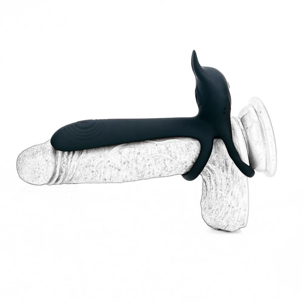 Vibrating Dual Cock Ring - Vagina G Spot Massager