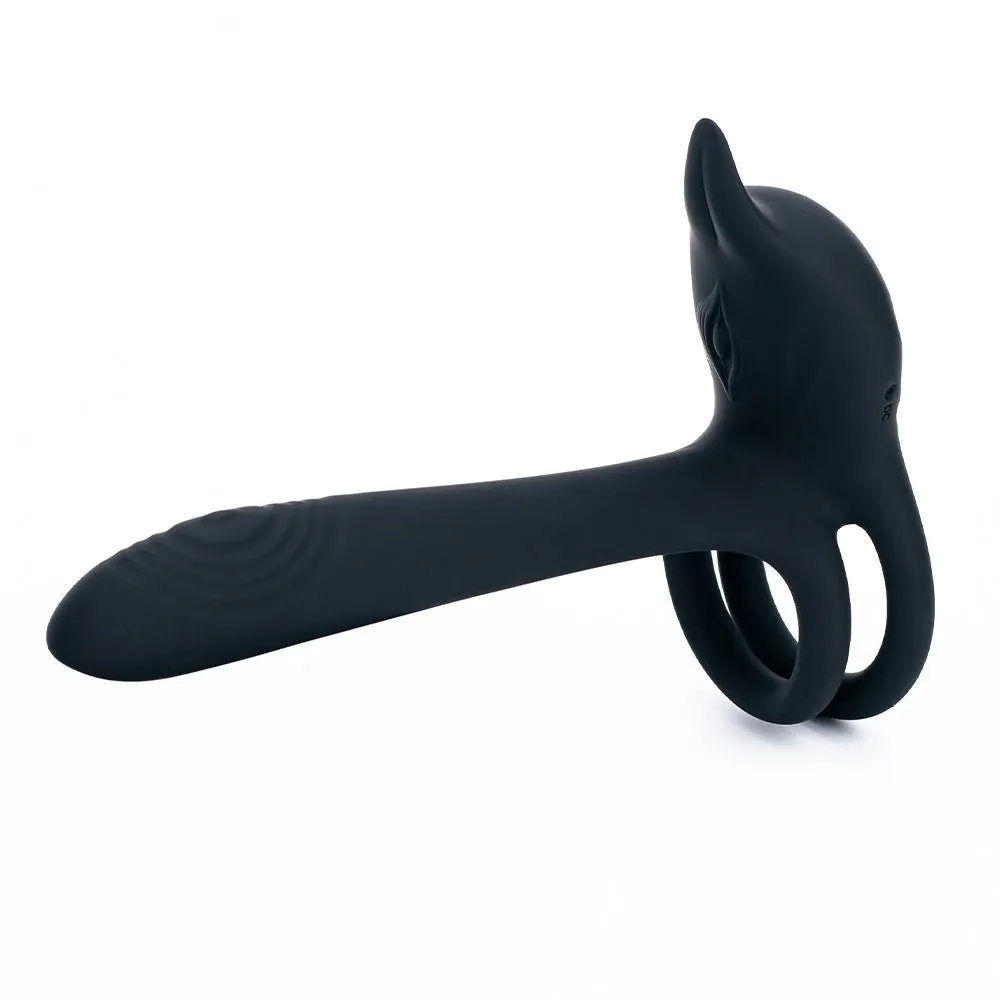 Vibrating Dual Cock Ring - Vagina G Spot Massager