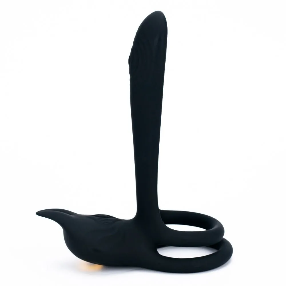 Vibrating Dual Cock Ring - Vagina G Spot Massager