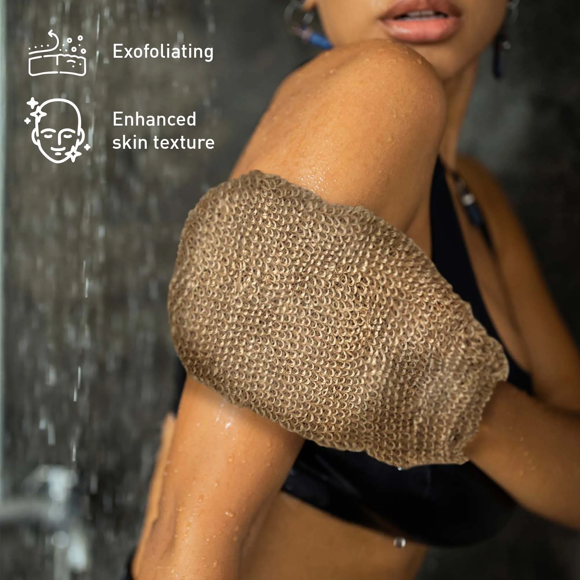 Weekend Wellness Bundle: Palm Massage Glove, Heated Foot Massager, Coconut Oil & Exfoliating Bath Glove