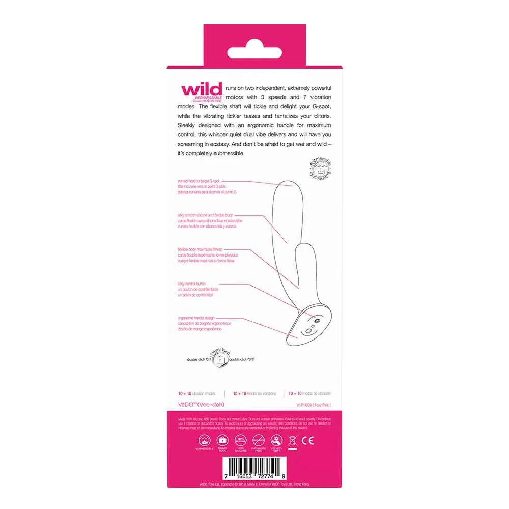 Wild Rechargeable Dual Vibe Strap On